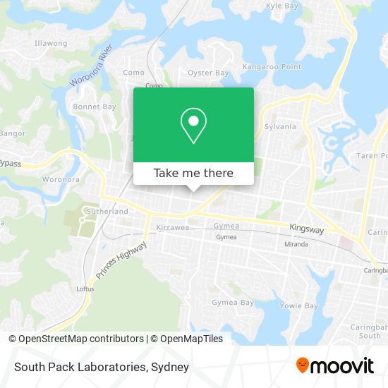 South Pack Laboratories map