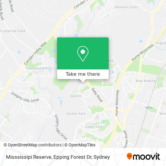 Misssissipi Reserve, Epping Forest Dr map