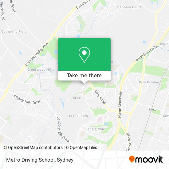 Mapa Metro Driving School