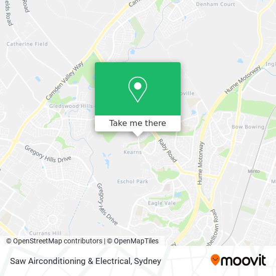 Saw Airconditioning & Electrical map