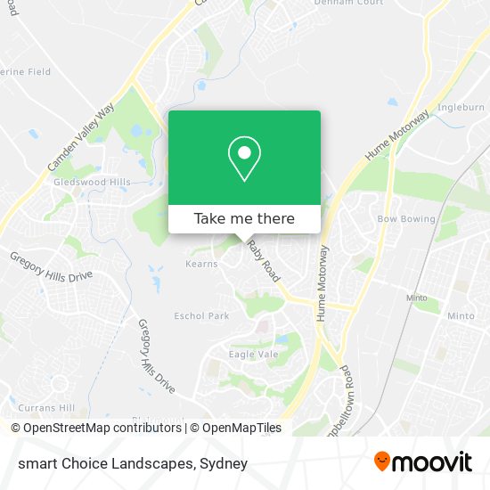 smart Choice Landscapes map