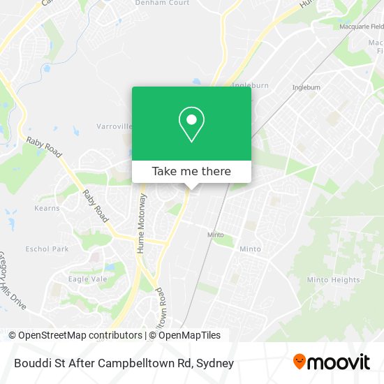 Bouddi St After Campbelltown Rd map