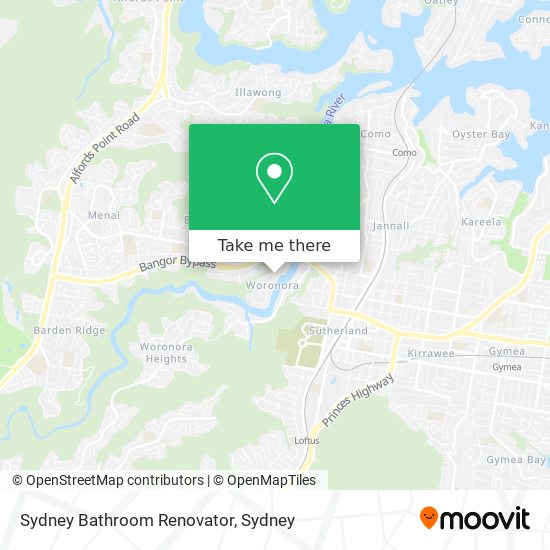 Sydney Bathroom Renovator map