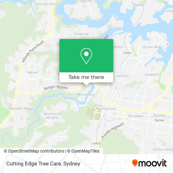 Mapa Cutting Edge Tree Care