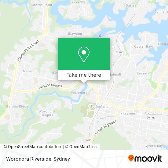 Mapa Woronora Riverside