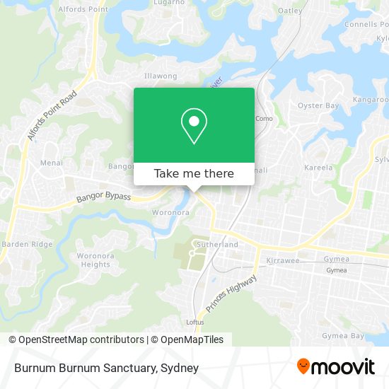 Burnum Burnum Sanctuary map