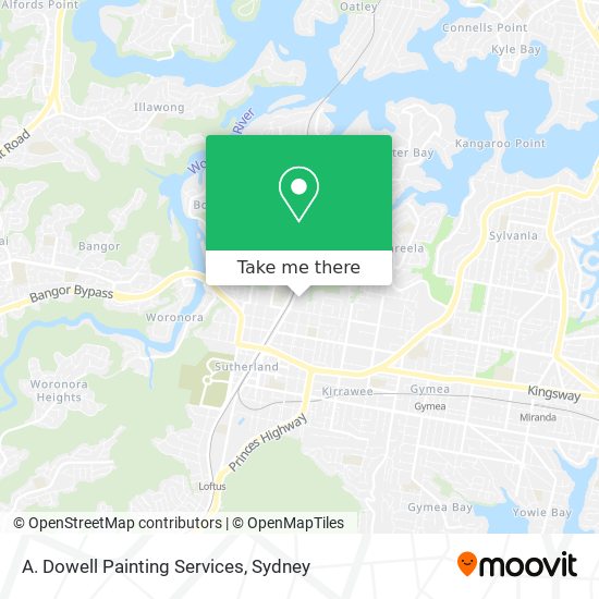 A. Dowell Painting Services map