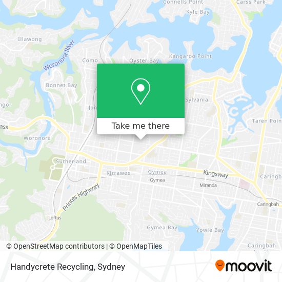 Handycrete Recycling map