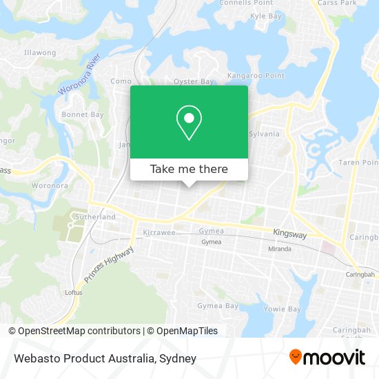 Webasto Product Australia map