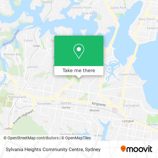 Sylvania Heights Community Centre map