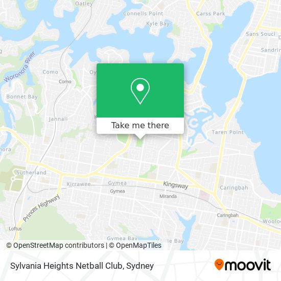 Sylvania Heights Netball Club map