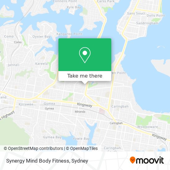 Synergy Mind Body Fitness map