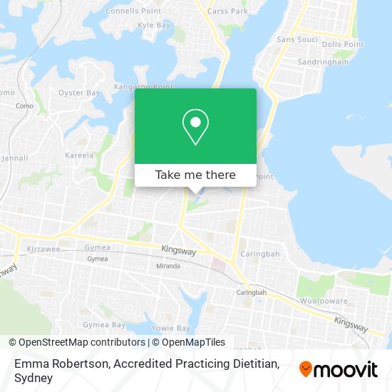 Emma Robertson, Accredited Practicing Dietitian map