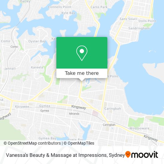 Vanessa's Beauty & Massage at Impressions map