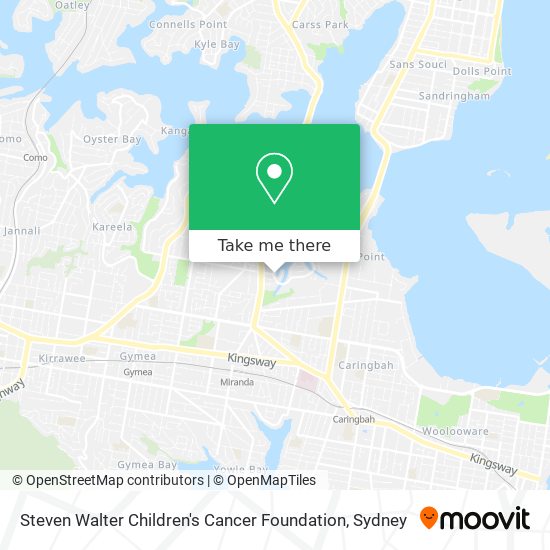 Mapa Steven Walter Children's Cancer Foundation