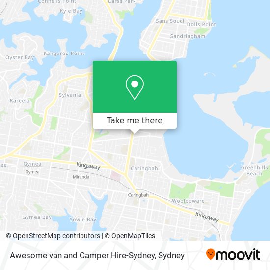 Awesome van and Camper Hire-Sydney map