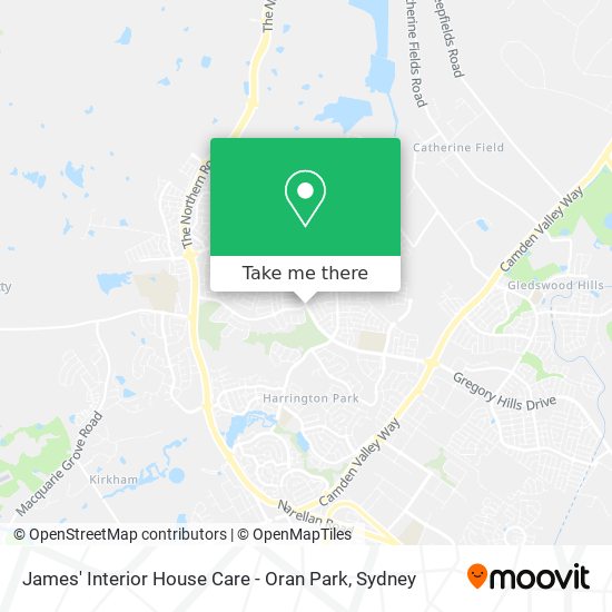 Mapa James' Interior House Care - Oran Park