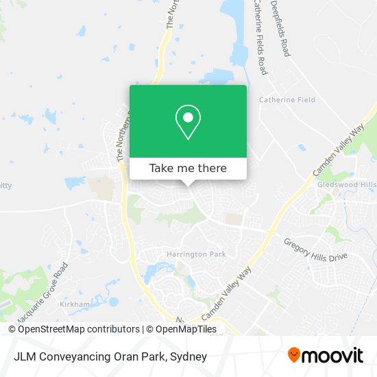 JLM Conveyancing Oran Park map