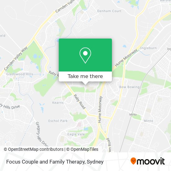 Focus Couple and Family Therapy map