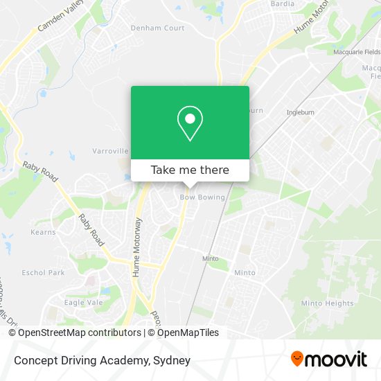 Concept Driving Academy map