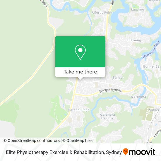 Elite Physiotherapy Exercise & Rehabilitation map