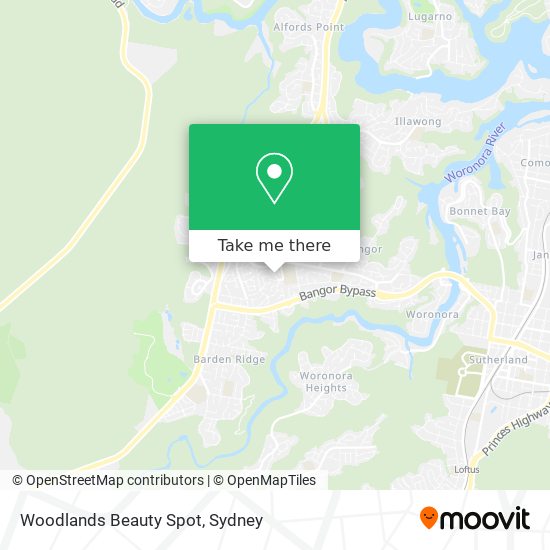 Woodlands Beauty Spot map