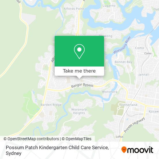 Mapa Possum Patch Kindergarten Child Care Service