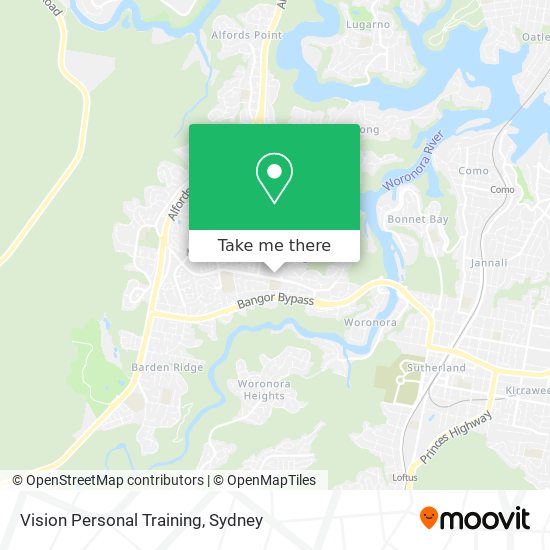 Mapa Vision Personal Training