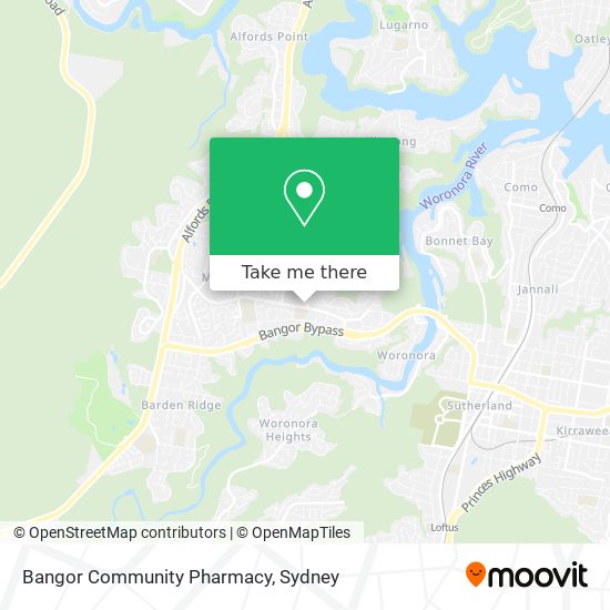 Bangor Community Pharmacy map