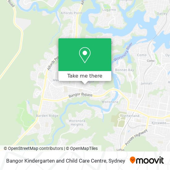 Bangor Kindergarten and Child Care Centre map