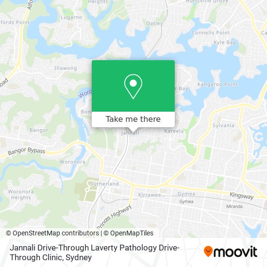 Mapa Jannali Drive-Through Laverty Pathology Drive-Through Clinic