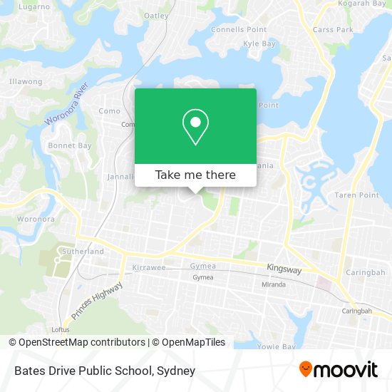 Bates Drive Public School map