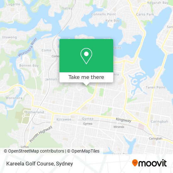 Kareela Golf Course map