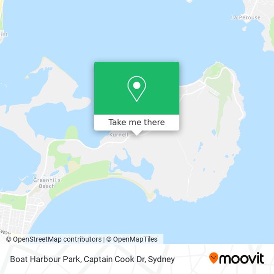 Mapa Boat Harbour Park, Captain Cook Dr