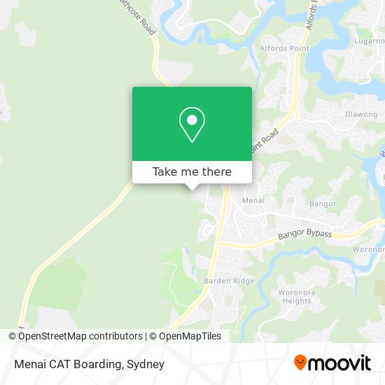 Menai CAT Boarding map