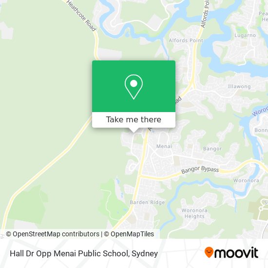 Hall Dr Opp Menai Public School map