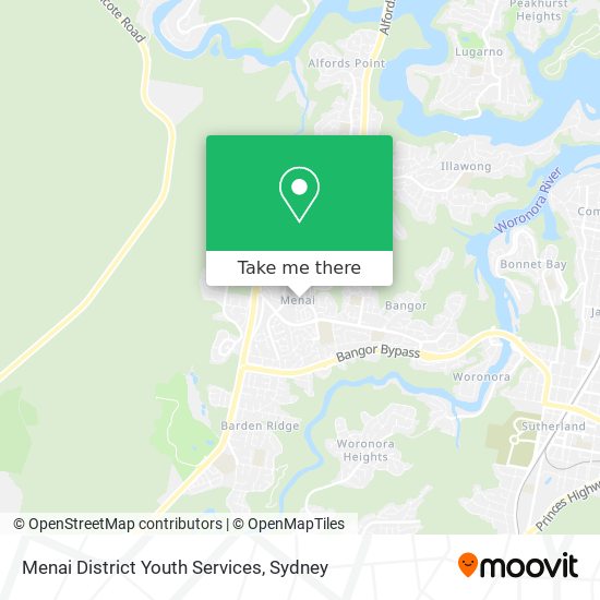 Menai District Youth Services map