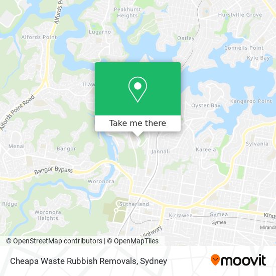 Mapa Cheapa Waste Rubbish Removals