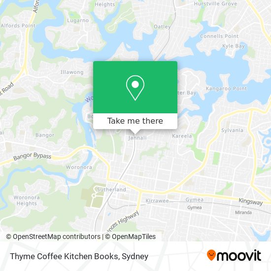 Thyme Coffee Kitchen Books map