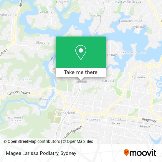 Magee Larissa Podiatry map