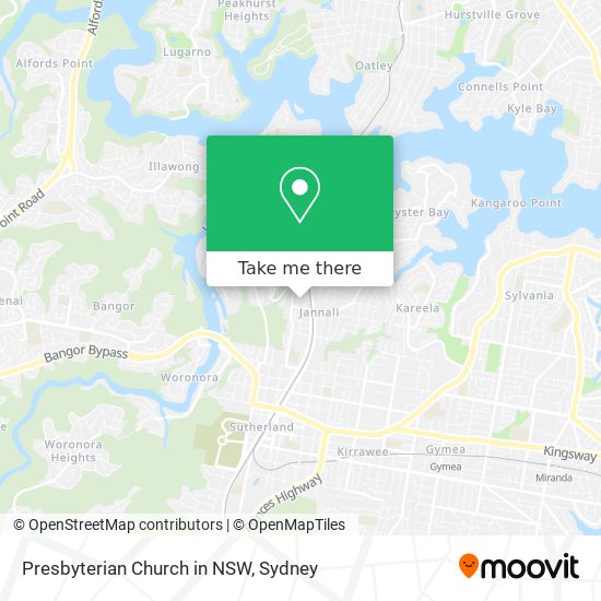 Mapa Presbyterian Church in NSW