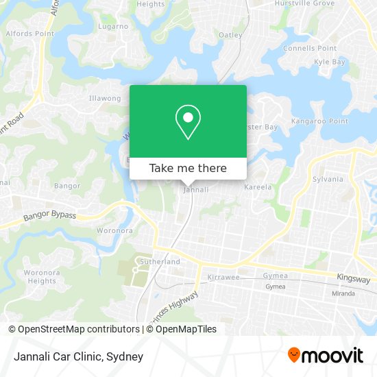 Jannali Car Clinic map