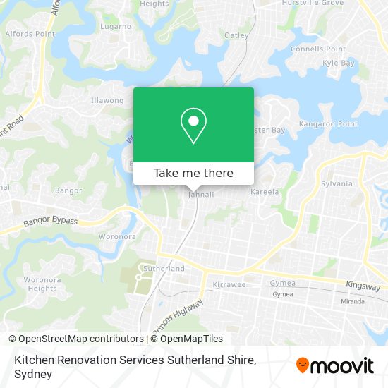 Mapa Kitchen Renovation Services Sutherland Shire