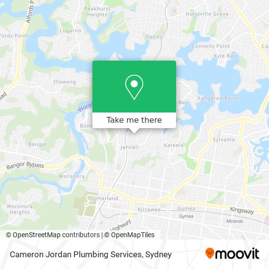 Cameron Jordan Plumbing Services map