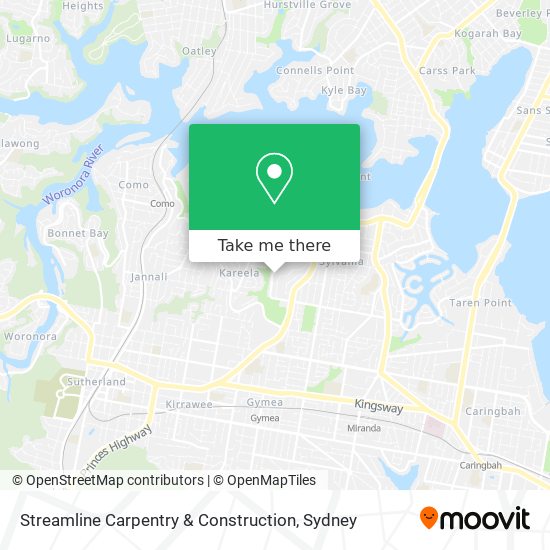 Streamline Carpentry & Construction map