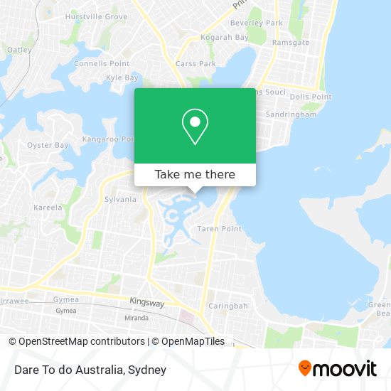 Mapa Dare To do Australia