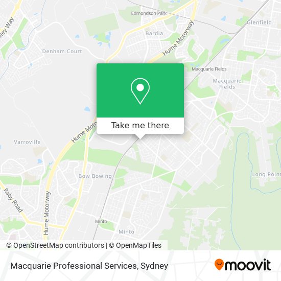 Macquarie Professional Services map