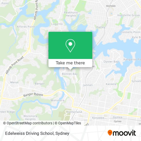 Mapa Edelweiss Driving School