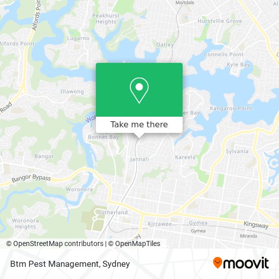 Btm Pest Management map