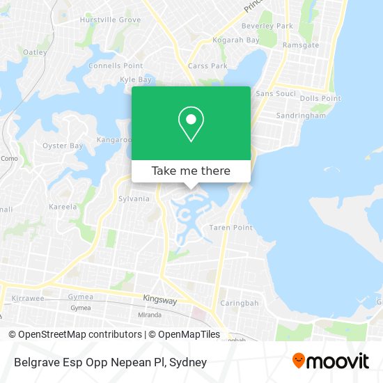 Mapa Belgrave Esp Opp Nepean Pl